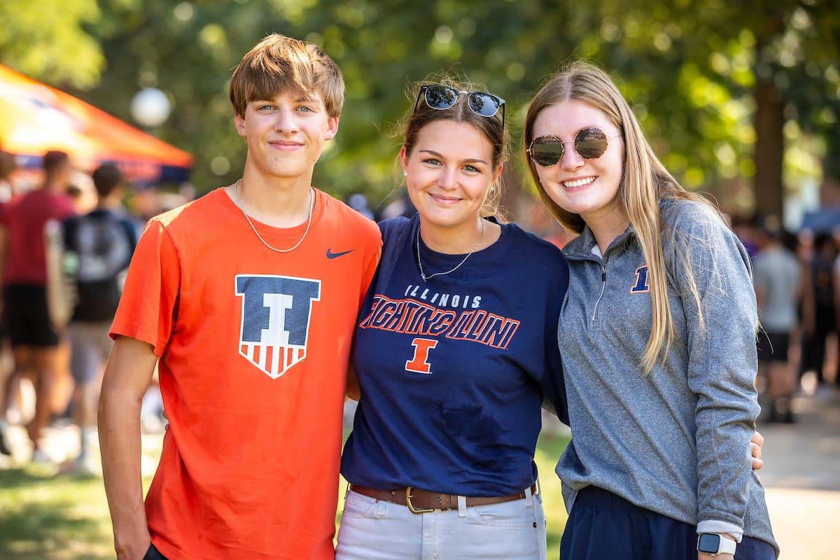 Students in the quad